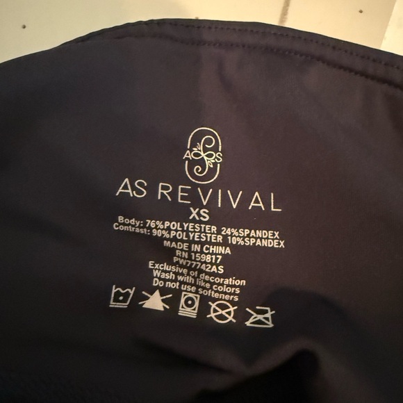 AS Revival Black Leggings - Picture 1 of 6
